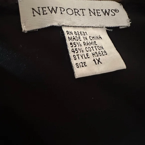 Y2K Newport News Black Crocheted Boho Maxi Dress - Picture 3 of 5